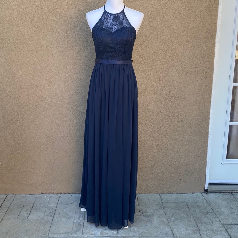 Navy blue formal dress size small